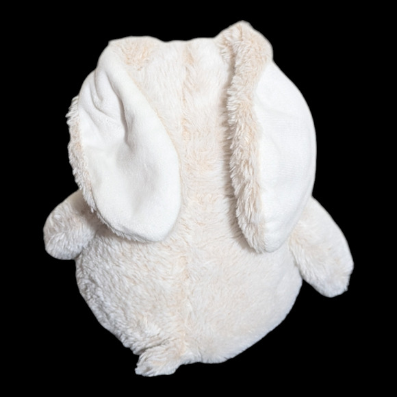 Easter Bunny Fuzzy Plushie Stuffed Animal With Bow - Picture 4 of 7
